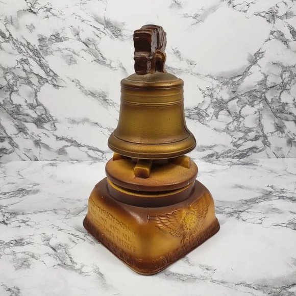 Liberty Bell Musical Porcelain God Bless America Large Vintage - Picture 3 of 7